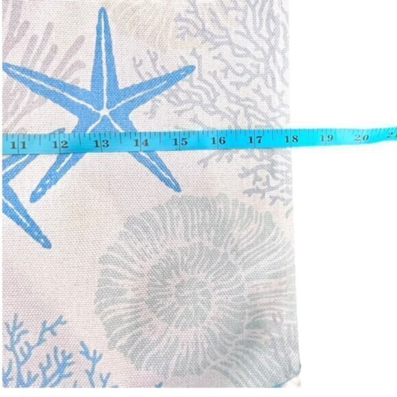 Ocean Coastal Table Placemats Set Of 4 Blue Grey Starfish Coral Beach NEW - Picture 5 of 9